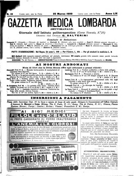 Gazzetta medica lombarda