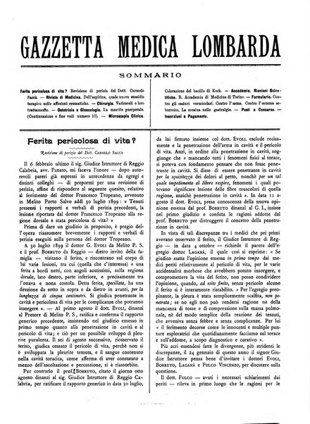 Gazzetta medica lombarda