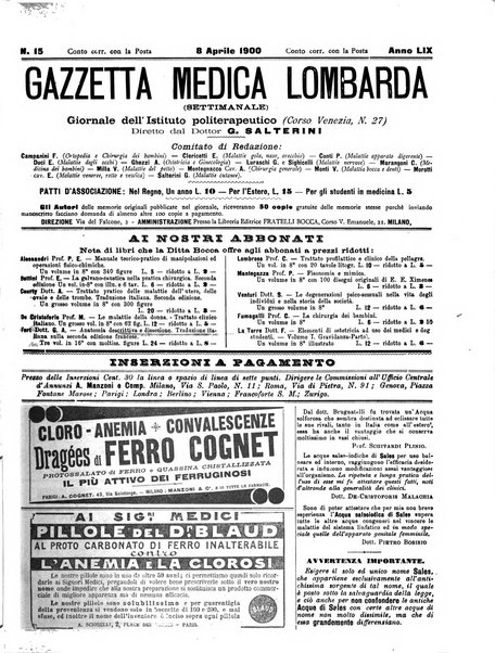 Gazzetta medica lombarda