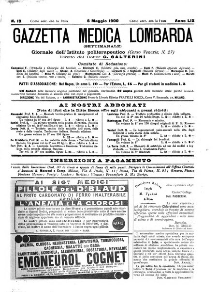 Gazzetta medica lombarda