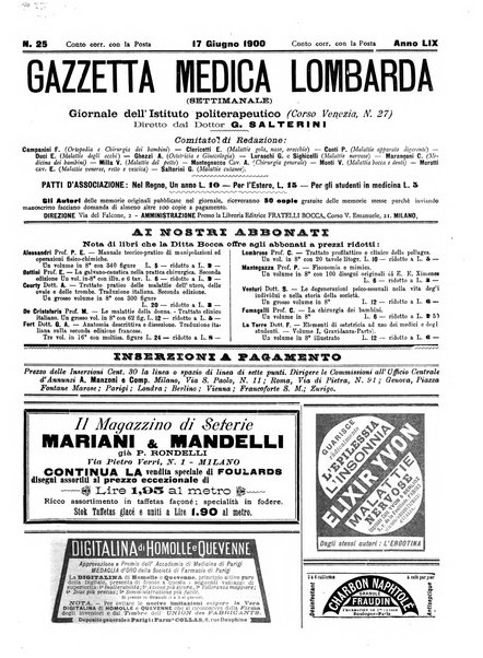 Gazzetta medica lombarda