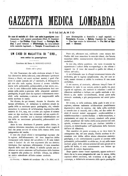 Gazzetta medica lombarda