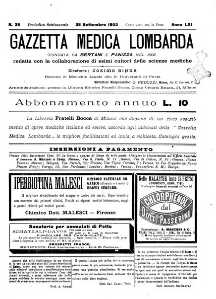 Gazzetta medica lombarda