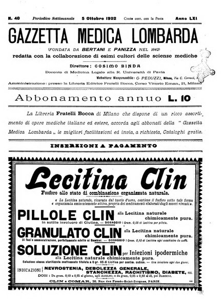 Gazzetta medica lombarda