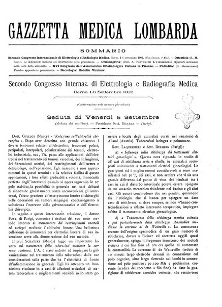 Gazzetta medica lombarda