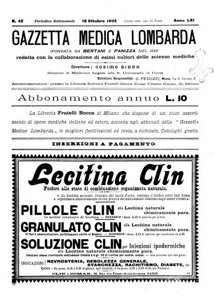 Gazzetta medica lombarda