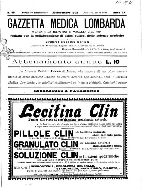 Gazzetta medica lombarda