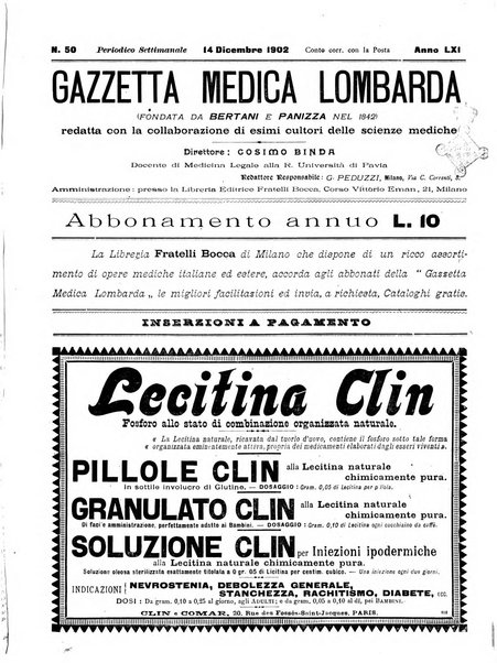 Gazzetta medica lombarda