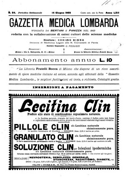 Gazzetta medica lombarda