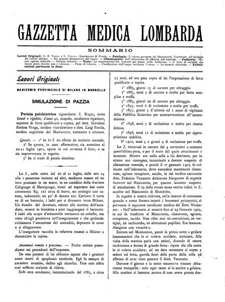 Gazzetta medica lombarda