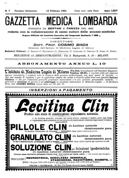 Gazzetta medica lombarda