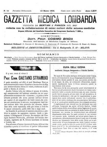 Gazzetta medica lombarda