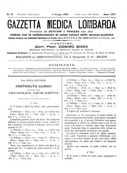 Gazzetta medica lombarda