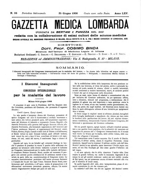 Gazzetta medica lombarda