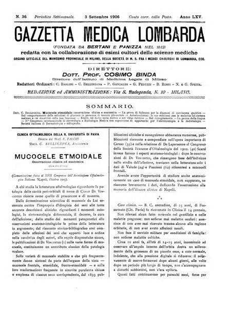 Gazzetta medica lombarda