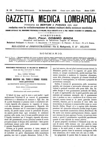 Gazzetta medica lombarda