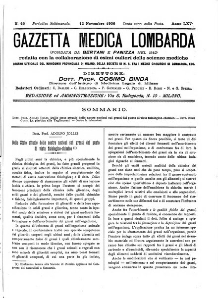 Gazzetta medica lombarda