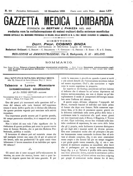 Gazzetta medica lombarda