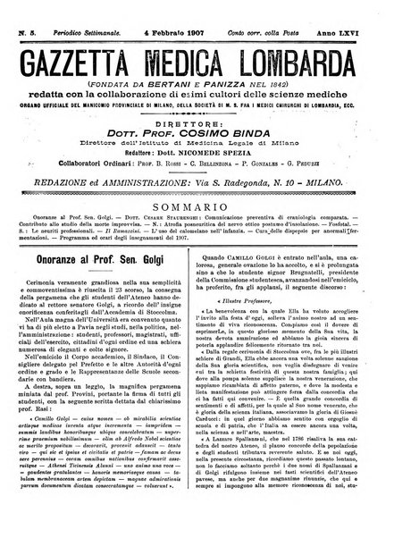 Gazzetta medica lombarda