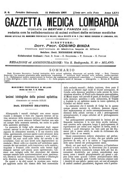 Gazzetta medica lombarda