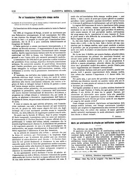 Gazzetta medica lombarda