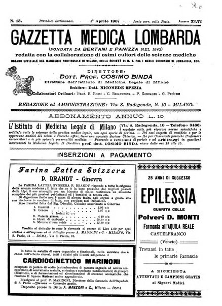 Gazzetta medica lombarda