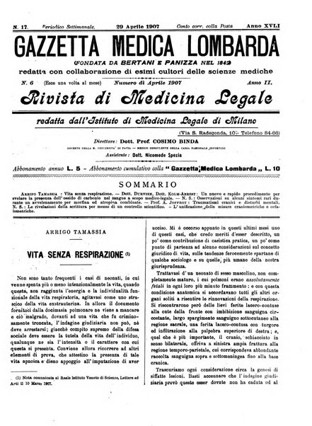 Gazzetta medica lombarda