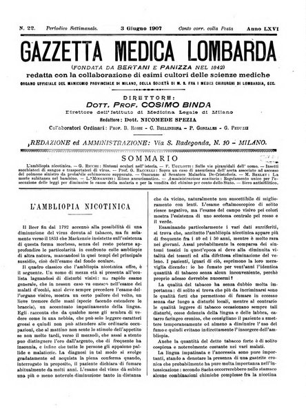 Gazzetta medica lombarda