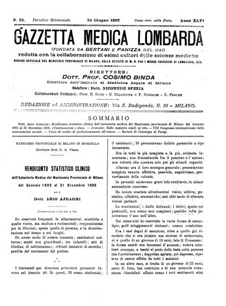 Gazzetta medica lombarda