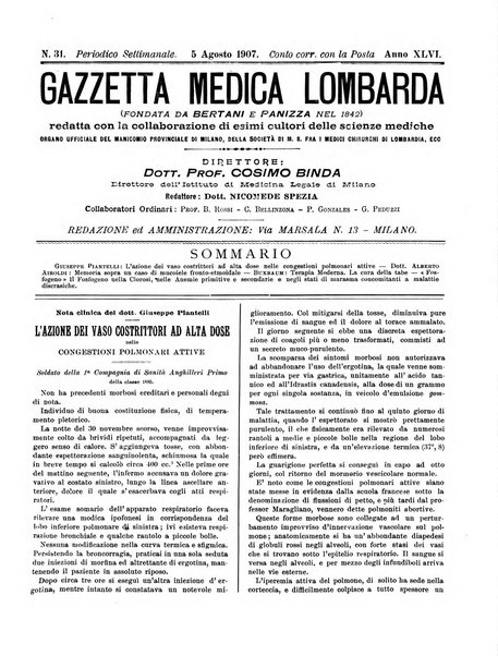 Gazzetta medica lombarda