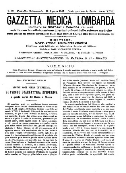 Gazzetta medica lombarda