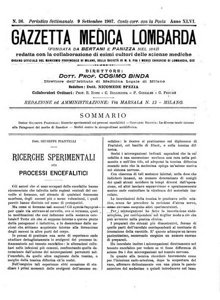 Gazzetta medica lombarda