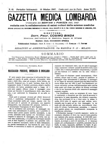 Gazzetta medica lombarda