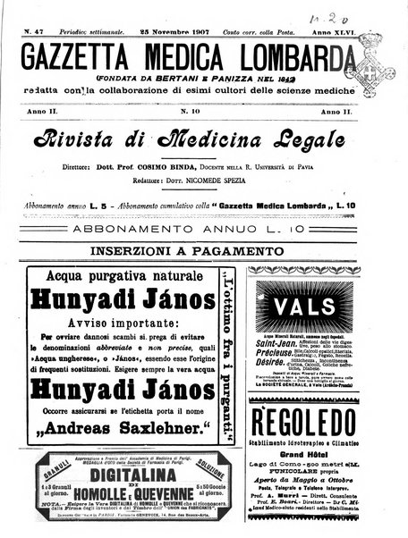 Gazzetta medica lombarda