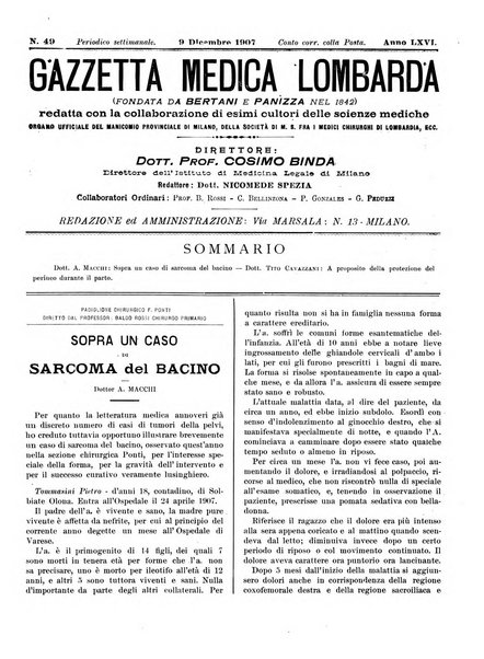 Gazzetta medica lombarda