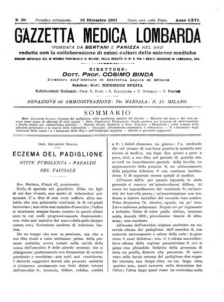 Gazzetta medica lombarda