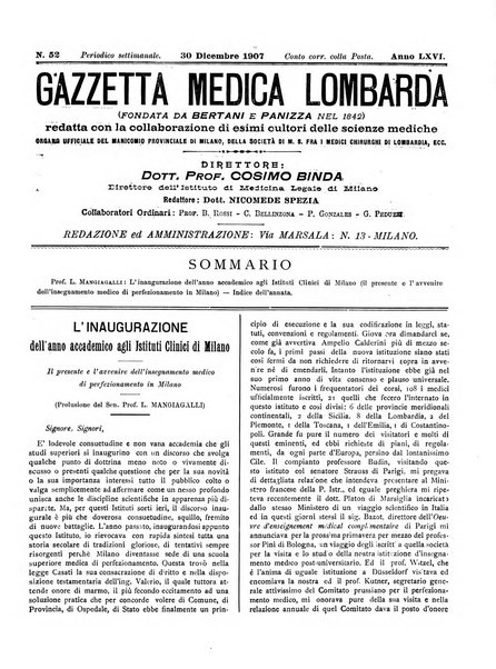 Gazzetta medica lombarda