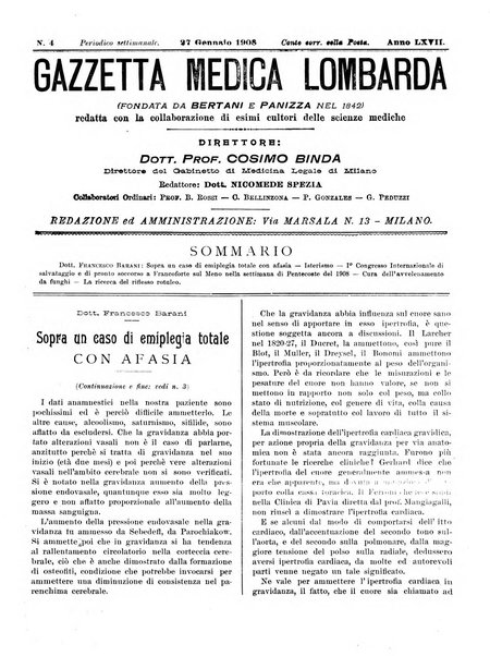 Gazzetta medica lombarda