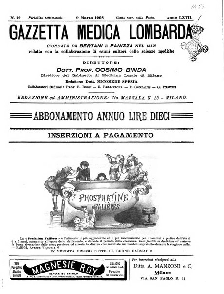 Gazzetta medica lombarda