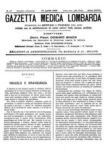 Gazzetta medica lombarda