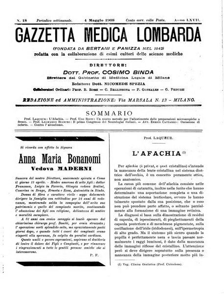 Gazzetta medica lombarda