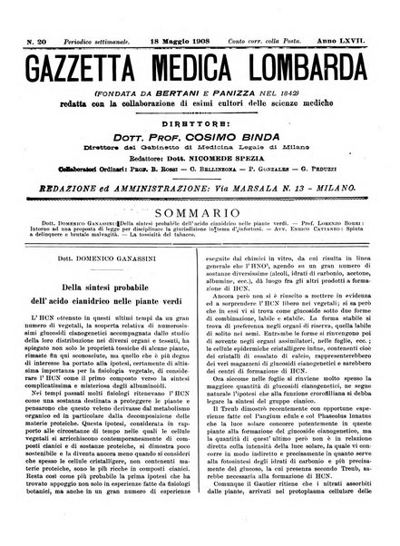 Gazzetta medica lombarda