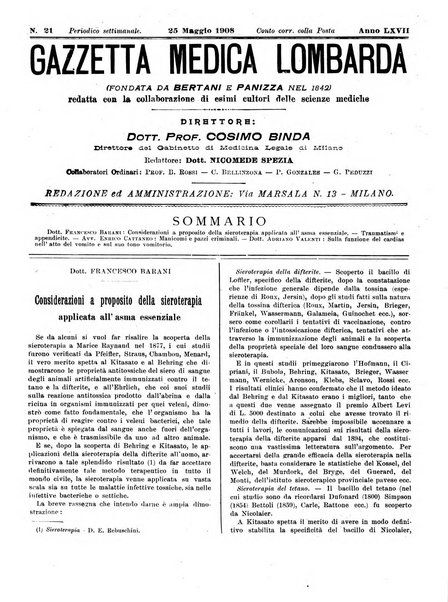 Gazzetta medica lombarda