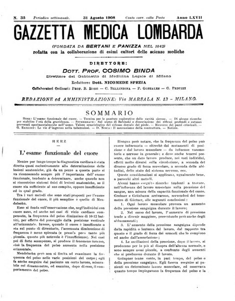 Gazzetta medica lombarda