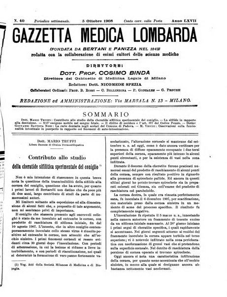 Gazzetta medica lombarda