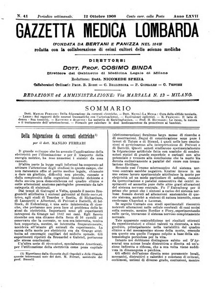 Gazzetta medica lombarda