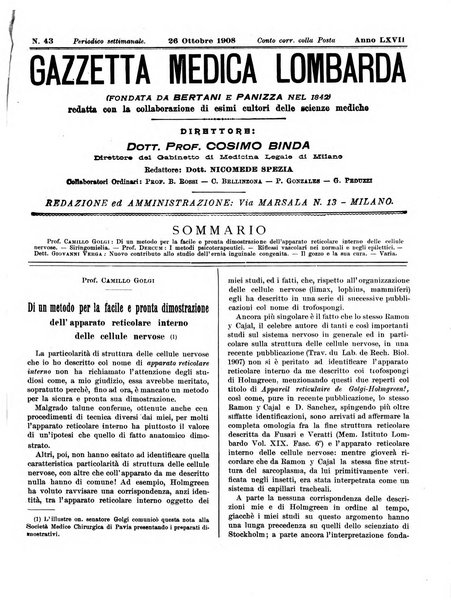 Gazzetta medica lombarda