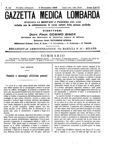 Gazzetta medica lombarda