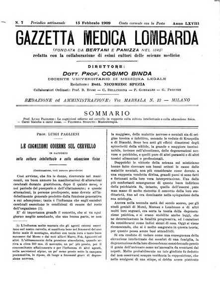 Gazzetta medica lombarda