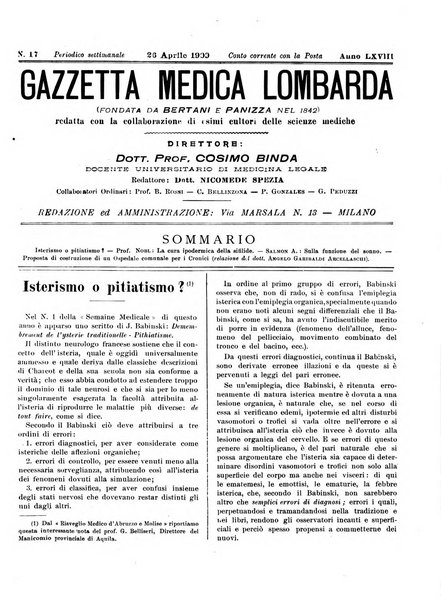 Gazzetta medica lombarda